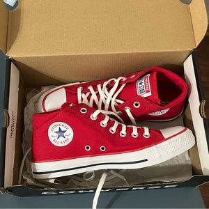 Red converse sneakers new in box